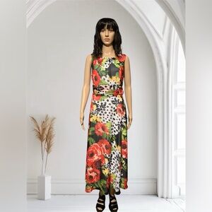 Floral Sleeveless Maxi Dress